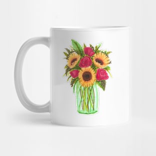 Sunflowers and Roses Mug